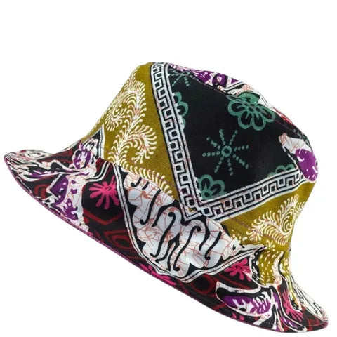 Spiced Plum Batik - TopiTin Bucket Hat