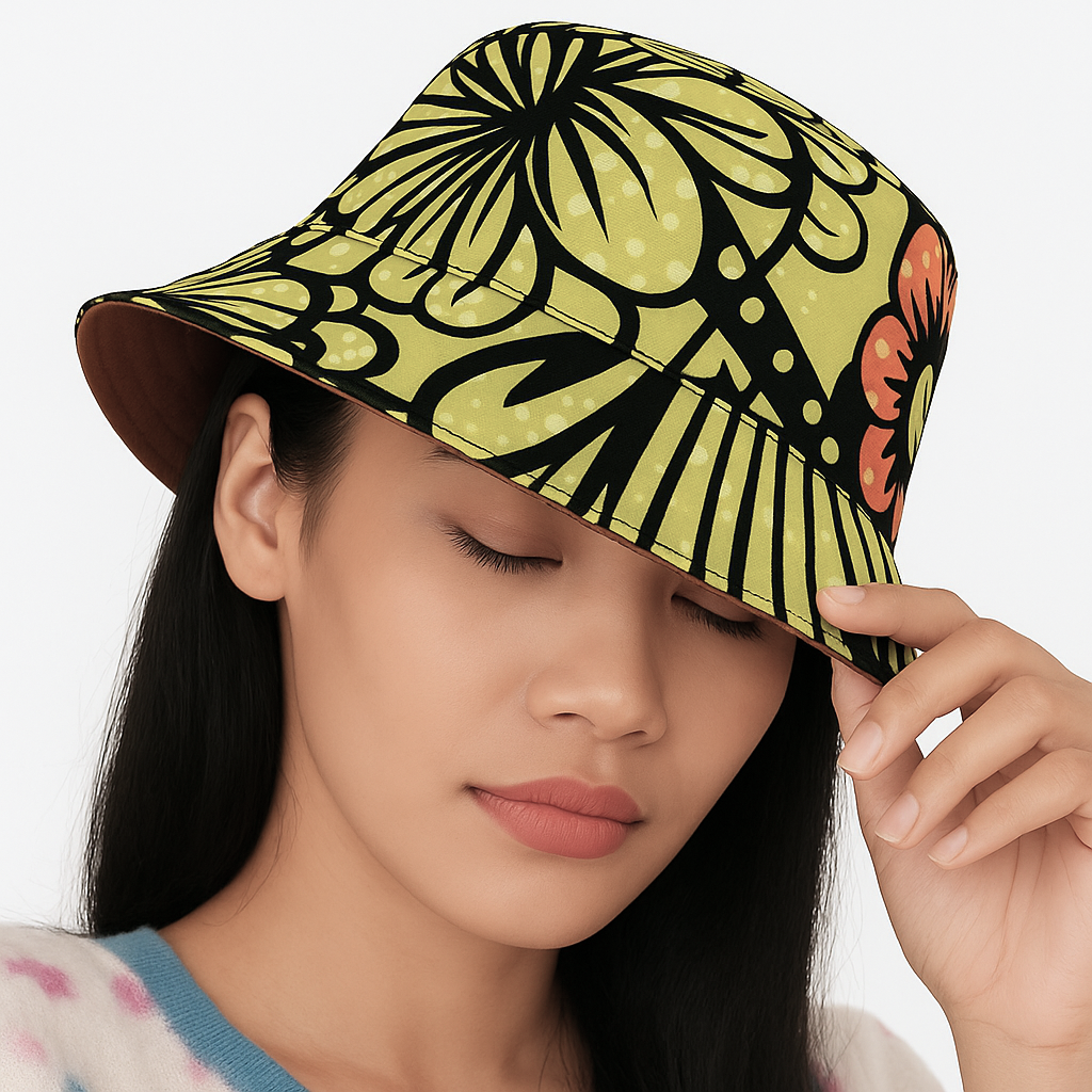Citrus Grove Batik - TopiTin Bucket Hat