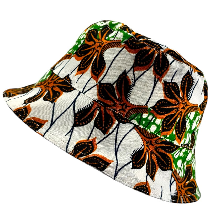 Embroidered Initial + Batik - TopiTin Bucket Hat