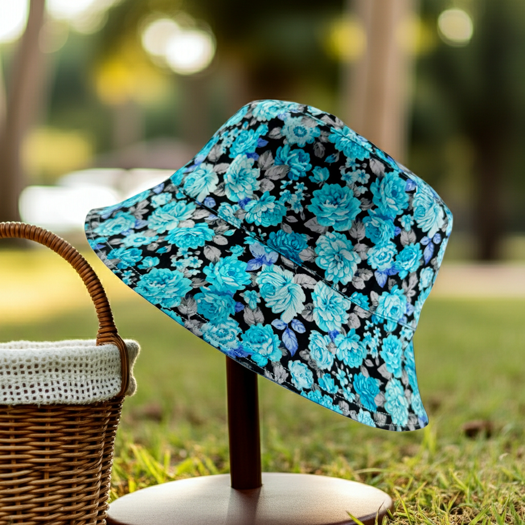 Azure Blossom - TopiTin Bucket Hat
