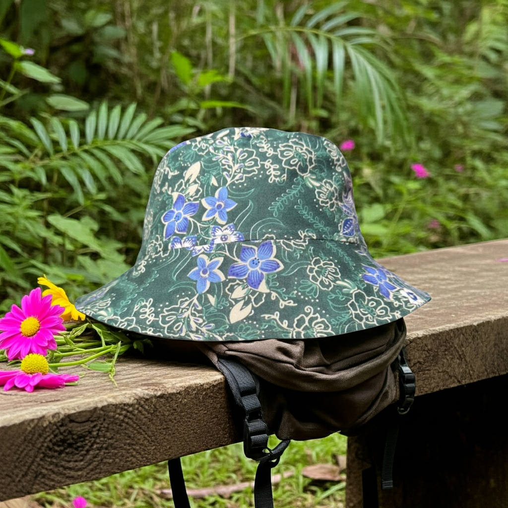 Woodsy Whimsy Batik - TopiTin Bucket Hat