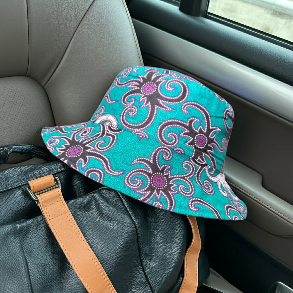 Aurora Swirl Batik - TopiTin Bucket Hat