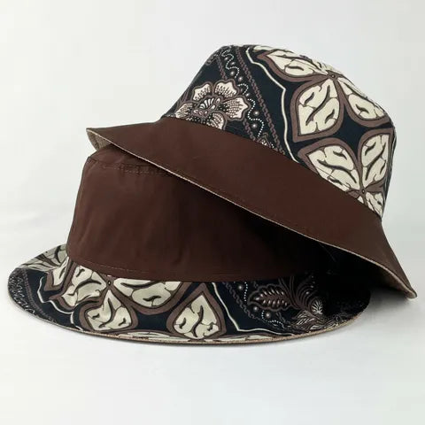 Chocolate Mousse Batik - TopiTin Bucket Hat