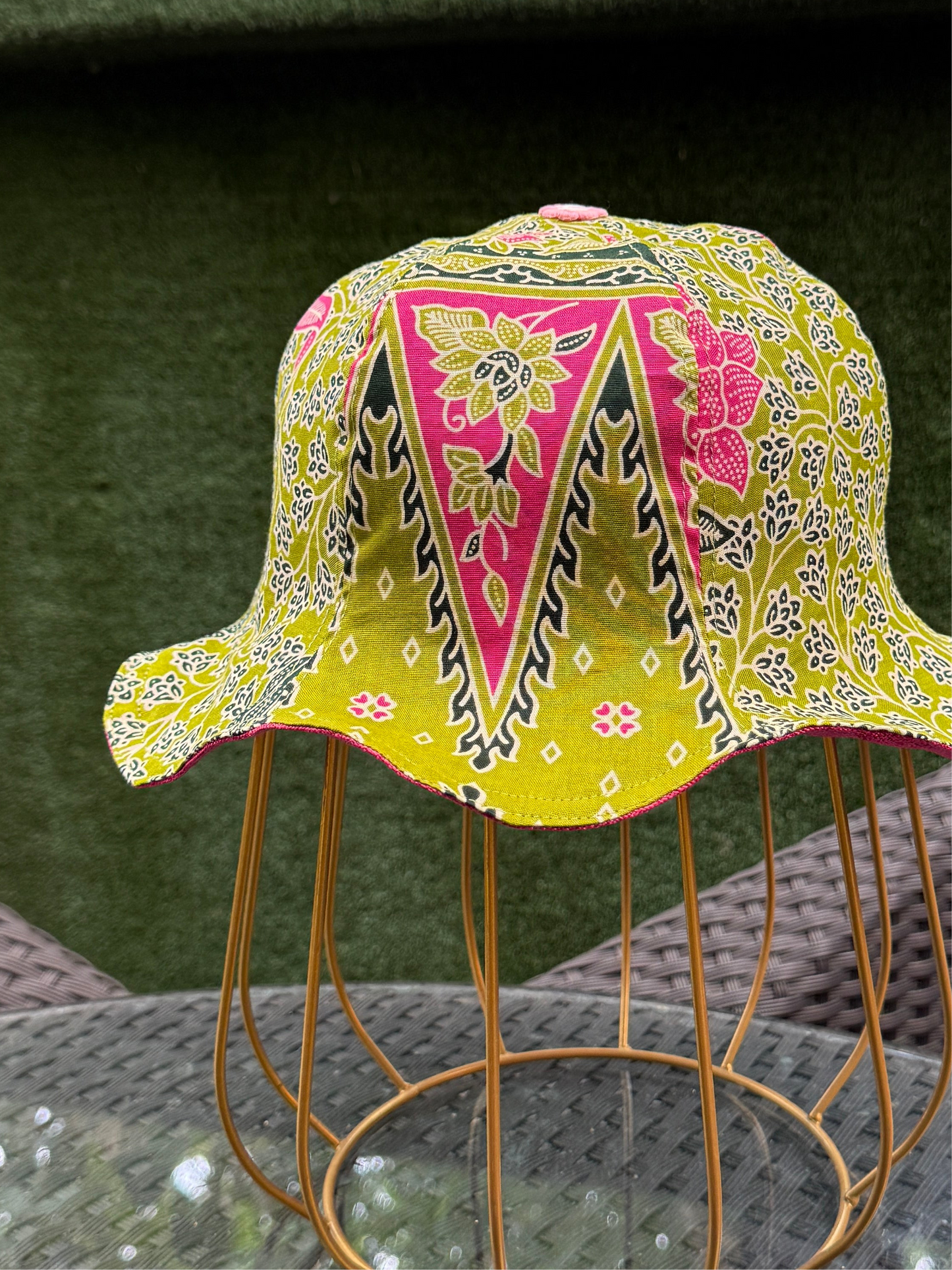 Strawberry Matcha Batik - TopiTin Bucket Hat