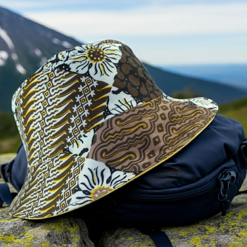 Cocoa Crumble Batik - TopiTin Bucket Hat