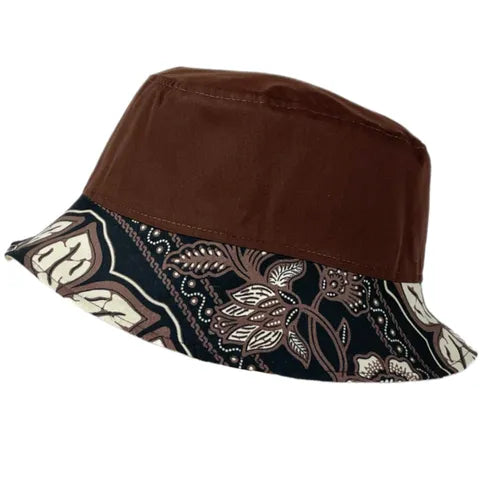 Chocolate Mousse Batik - TopiTin Bucket Hat