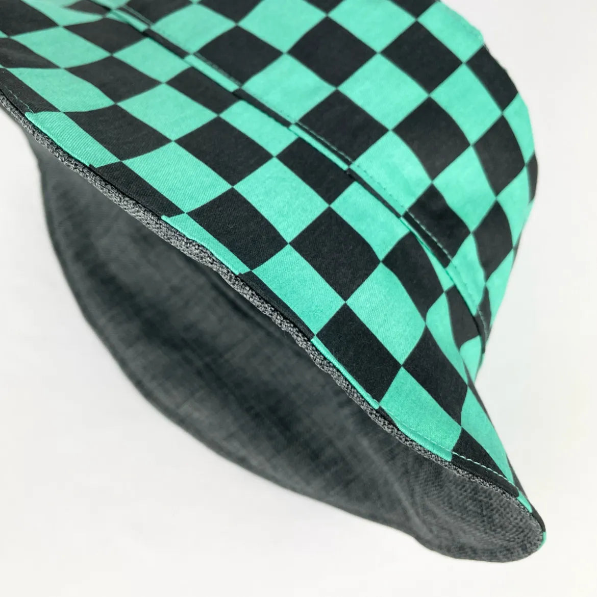 Black & Green Checkered - TopiTin Bucket Hat