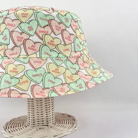 Candy Hearts - TopiTin Bucket Hat