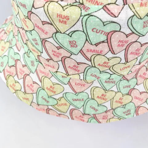 Candy Hearts - TopiTin Bucket Hat