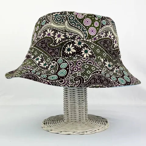 Woodland Retreat Batik - TopiTin Bucket Hat