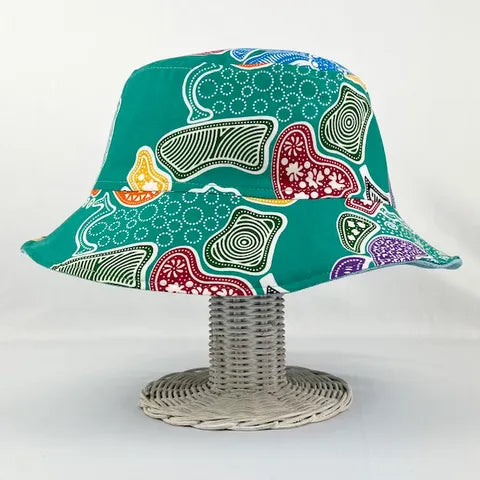 Seaside Serenity Batik - TopiTin Bucket Hat