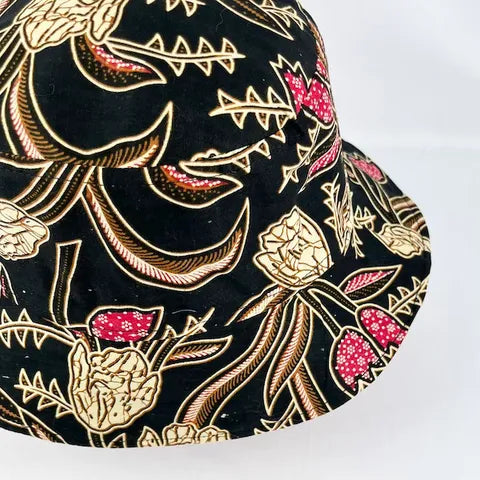 Midnight Blossom Batik - TopiTin Bucket Hat