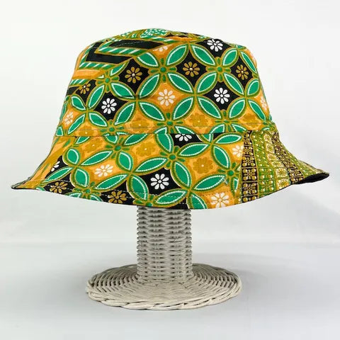 Green Gumdrops Batik - TopiTin Bucket Hat