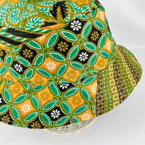 Green Gumdrops Batik - TopiTin Bucket Hat