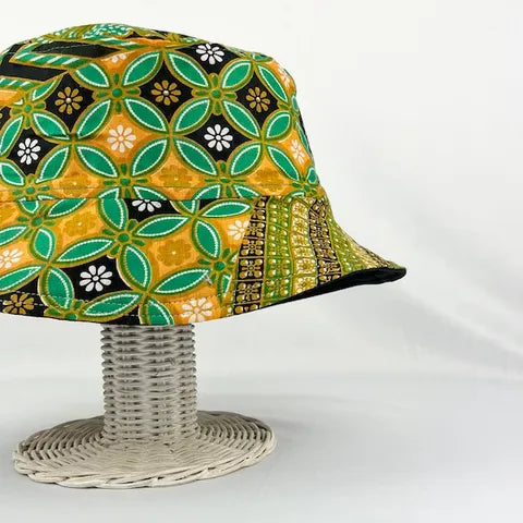 Green Gumdrops Batik - TopiTin Bucket Hat