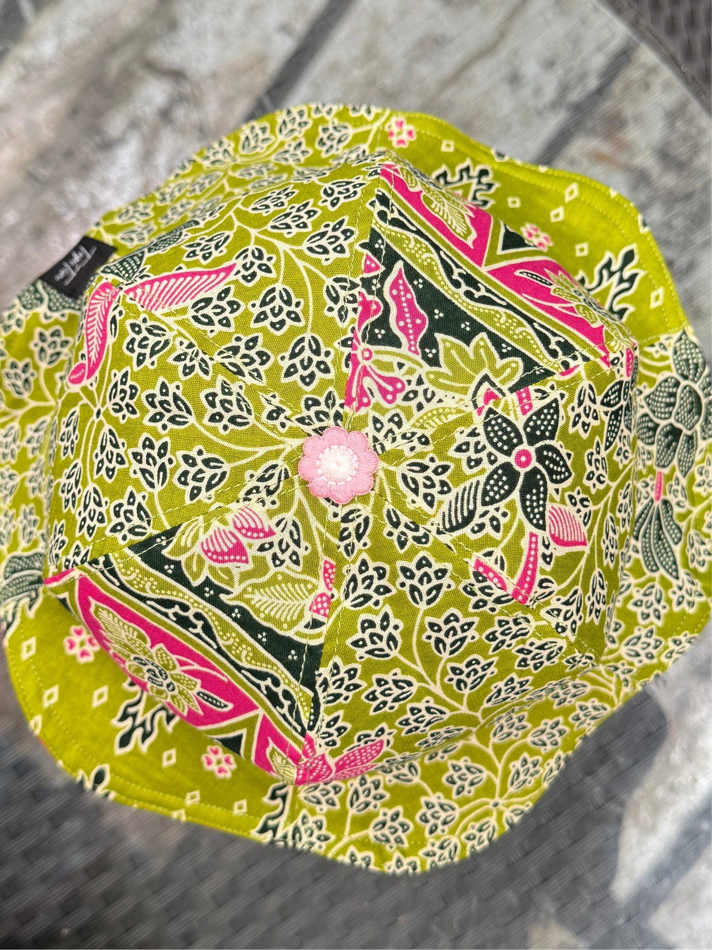 Strawberry Matcha Batik - TopiTin Bucket Hat