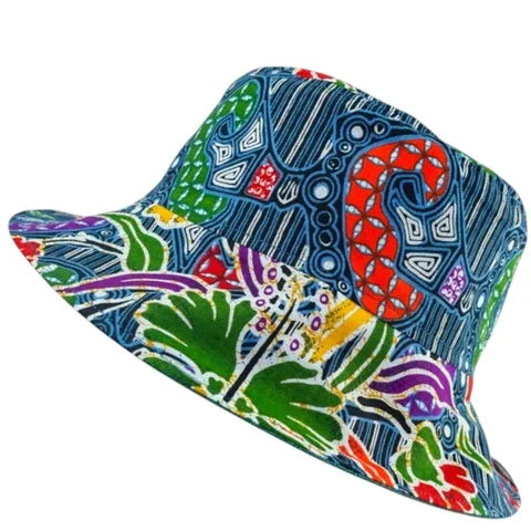 Midnight Groove Batik - TopiTin Bucket Hat