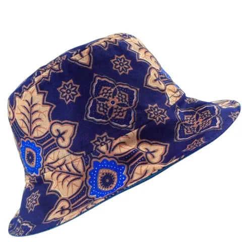 Sapphire Skies Batik - TopiTin Bucket Hat