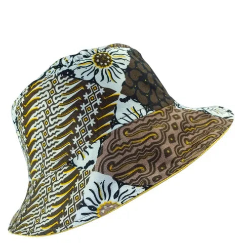 Cocoa Crumble Batik - TopiTin Bucket Hat