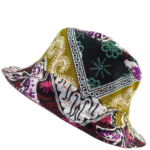 Spiced Plum Batik - TopiTin Bucket Hat