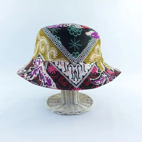 Spiced Plum Batik - TopiTin Bucket Hat