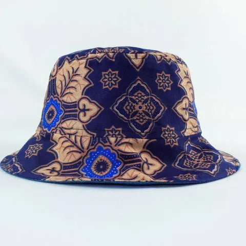 Sapphire Skies Batik - TopiTin Bucket Hat