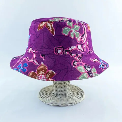 Grape Sorbet Batik - TopiTin Bucket Hat