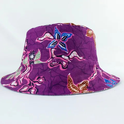 Grape Sorbet Batik - TopiTin Bucket Hat