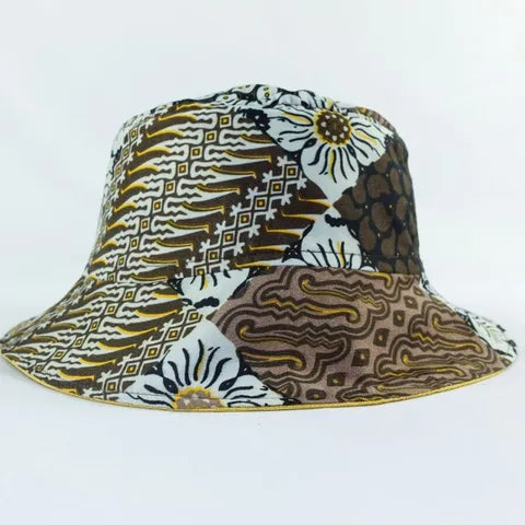 Cocoa Crumble Batik - TopiTin Bucket Hat