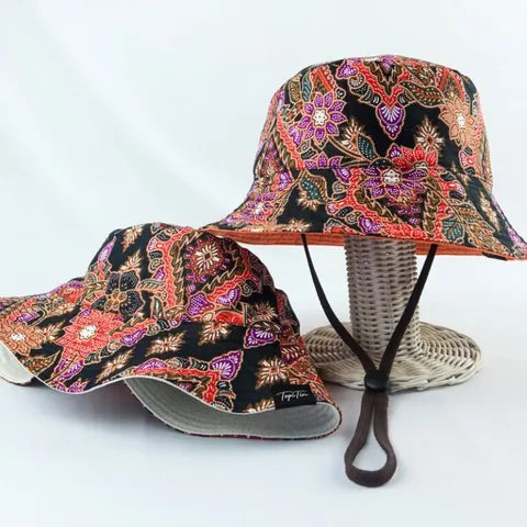 Heritage Bloom Batik - TopiTin Bucket Hat