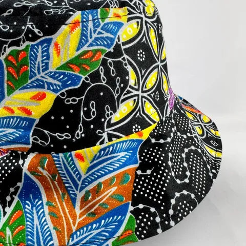 Floral Fusion Batik - TopiTin Bucket Hat