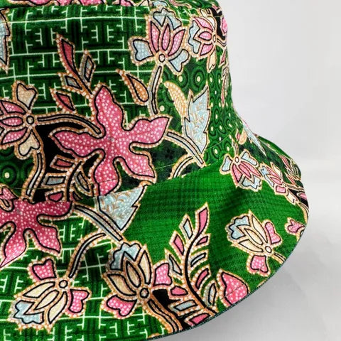 Vintage Bloom Batik - TopiTin Bucket Hat