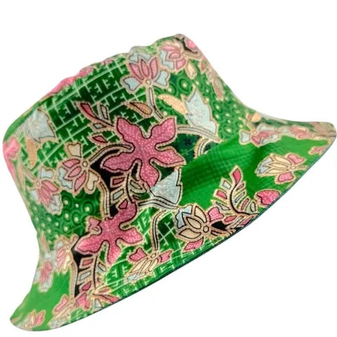 Vintage Bloom Batik - TopiTin Bucket Hat