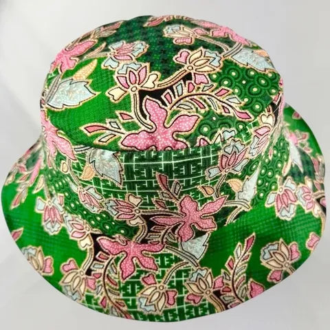 Vintage Bloom Batik - TopiTin Bucket Hat