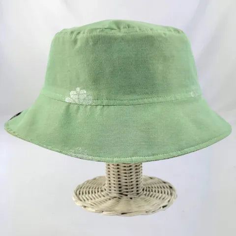 Pastel Green Songket - TopiTin Bucket Hat