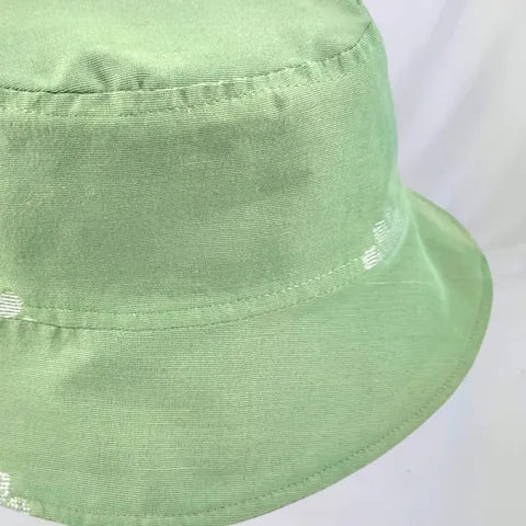 Pastel Green Songket - TopiTin Bucket Hat