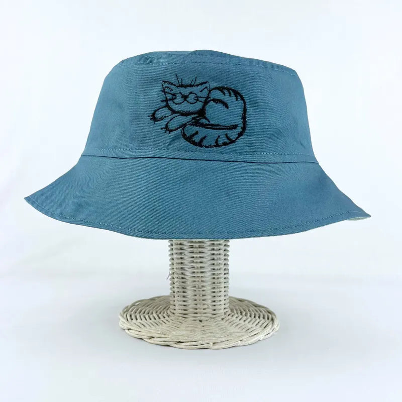 Embroidered Cotton - TopiTin Bucket Hat