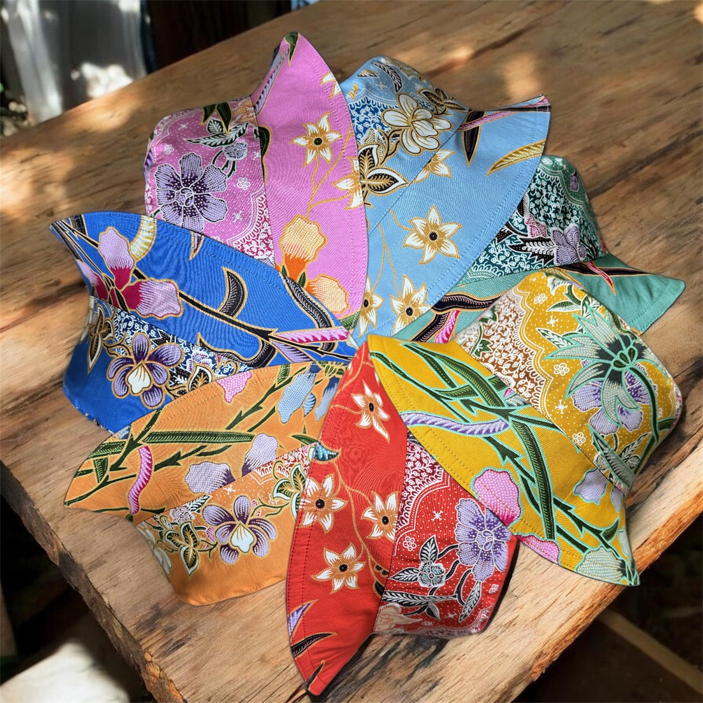 Whimsy Garden Batik - TopiTin Bucket Hat