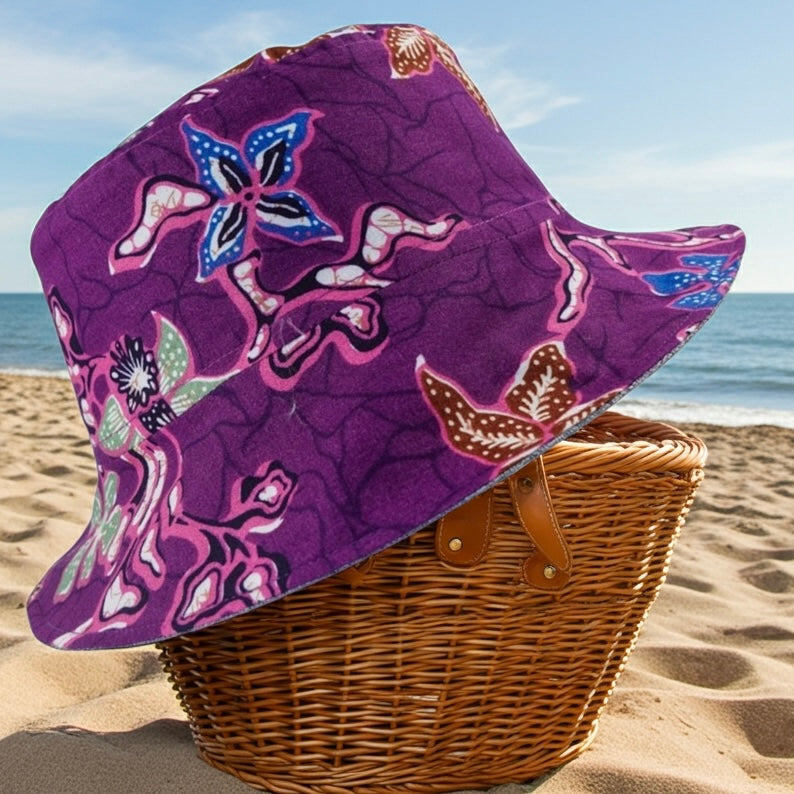 Grape Sorbet Batik - TopiTin Bucket Hat