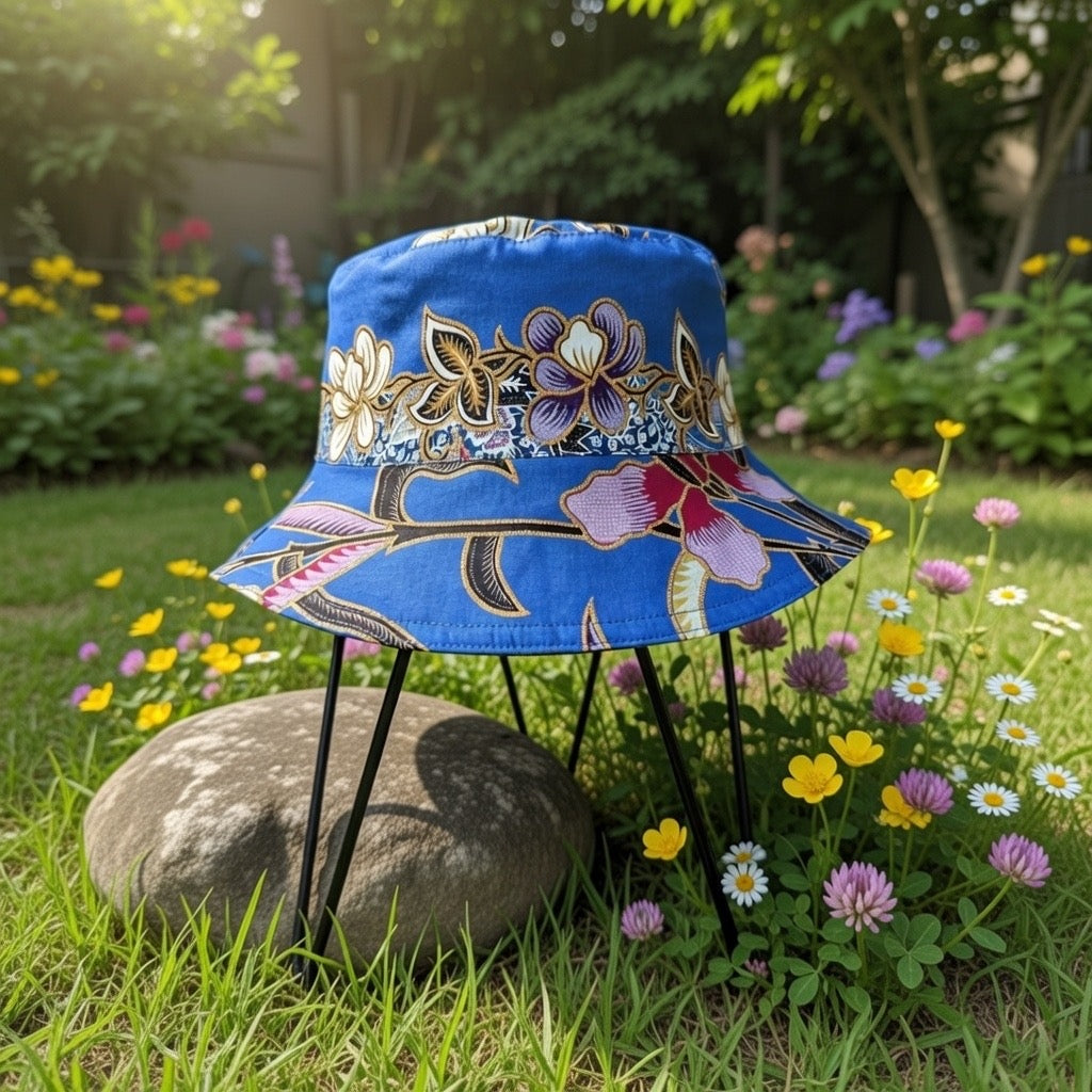 Whimsy Garden Batik - TopiTin Bucket Hat