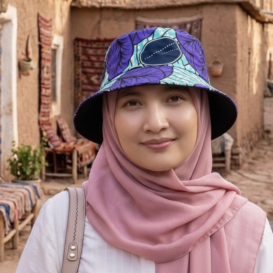 Bold Bloom Batik - TopiTin Bucket Hat