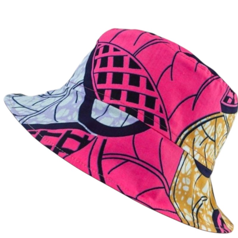 Fuchsia Fantasia Batik - TopiTin Bucket Hat