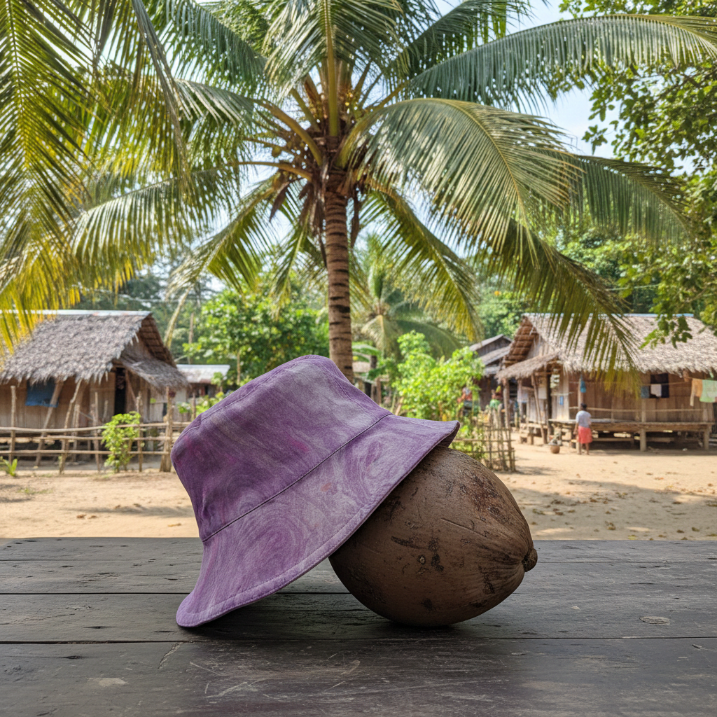 Marble Batik (Dusty Purple) - TopiTin Bucket Hat