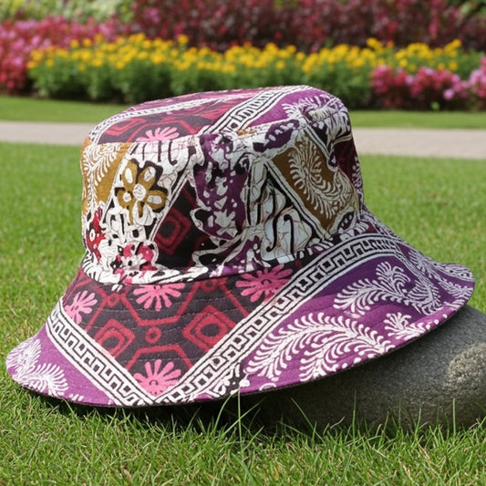 Spiced Plum Batik - TopiTin Bucket Hat