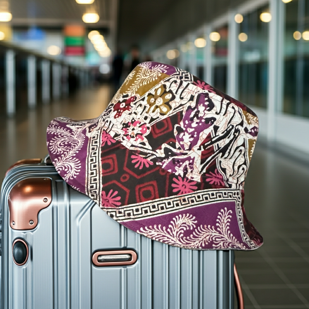 Spiced Plum Batik - TopiTin Bucket Hat