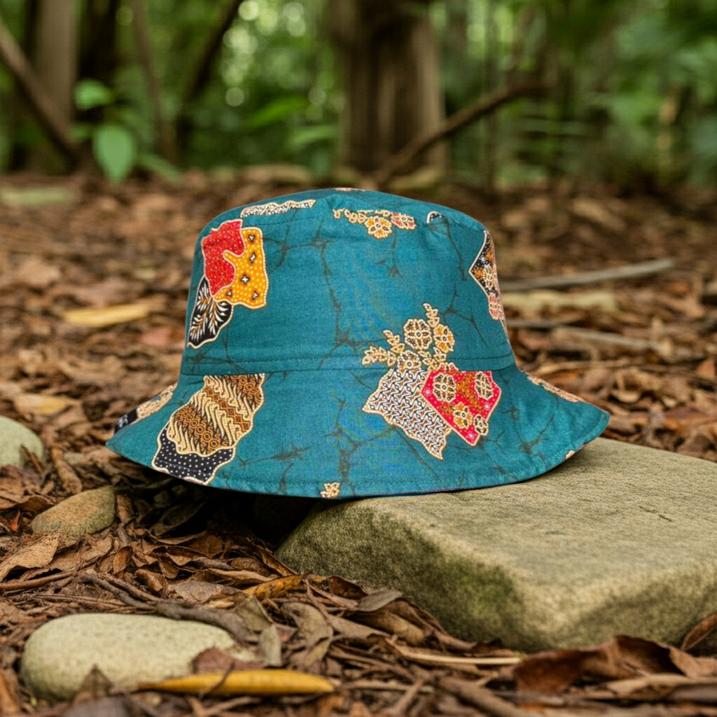 Heritage Bloom Batik - TopiTin Bucket Hat
