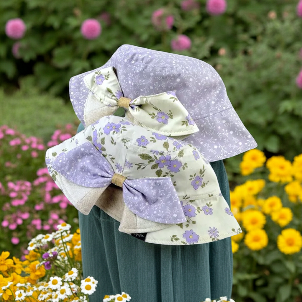 Blossom Breeze Ribbon Bow - TopiTin Bucket Hat