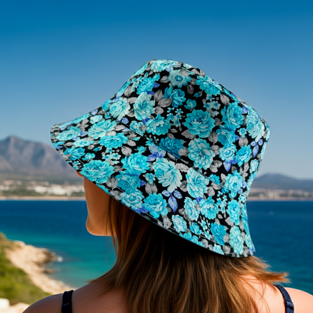 Azure Blossom - TopiTin Bucket Hat