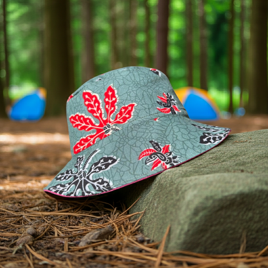 Maple Whirl Batik - TopiTin Bucket Hat