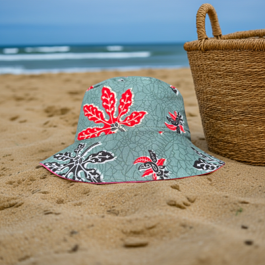Maple Whirl Batik - TopiTin Bucket Hat